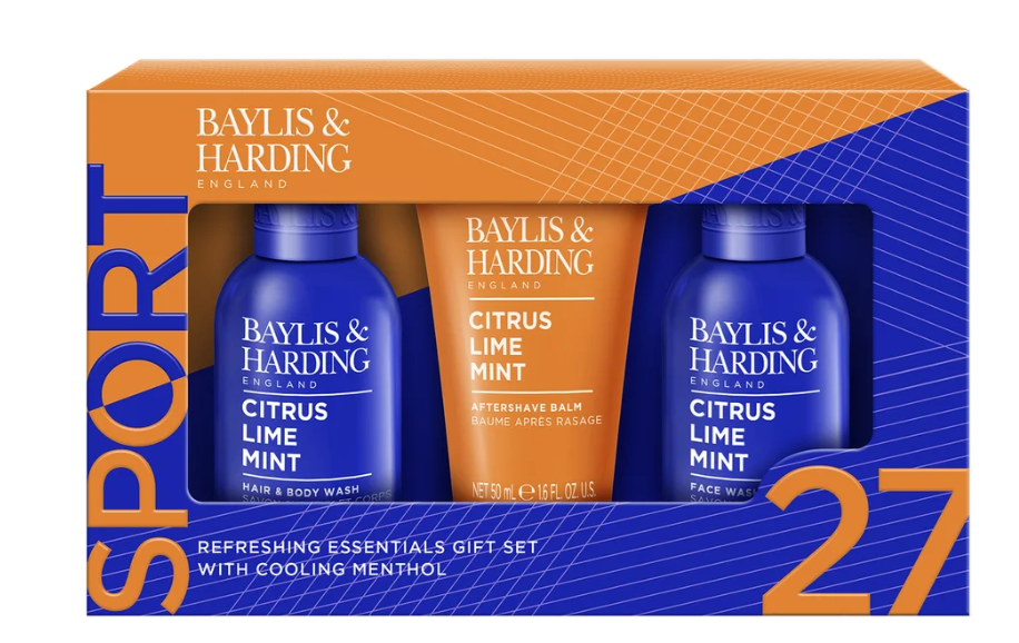 Baylis & Harding Sport Citrus, Lime & Mint – pánská dárková kosmetická sada 3 ks